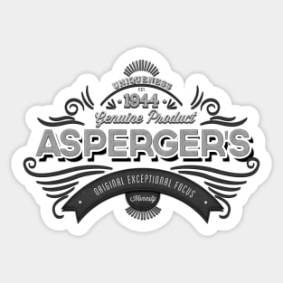 Asperger's Uniqueness Sticker